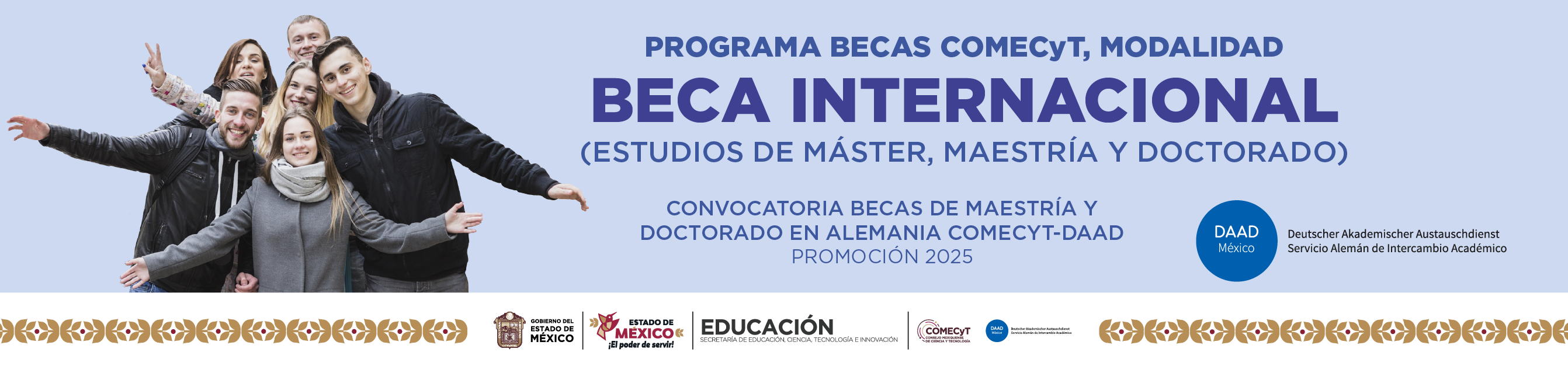 Beca internacional Convocatoria Becas de Maestría y Doctorado en Alemania COMECYT – DAAD PROMOCIÓN 2025